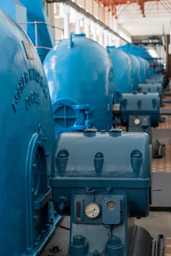 Industrial pump room
